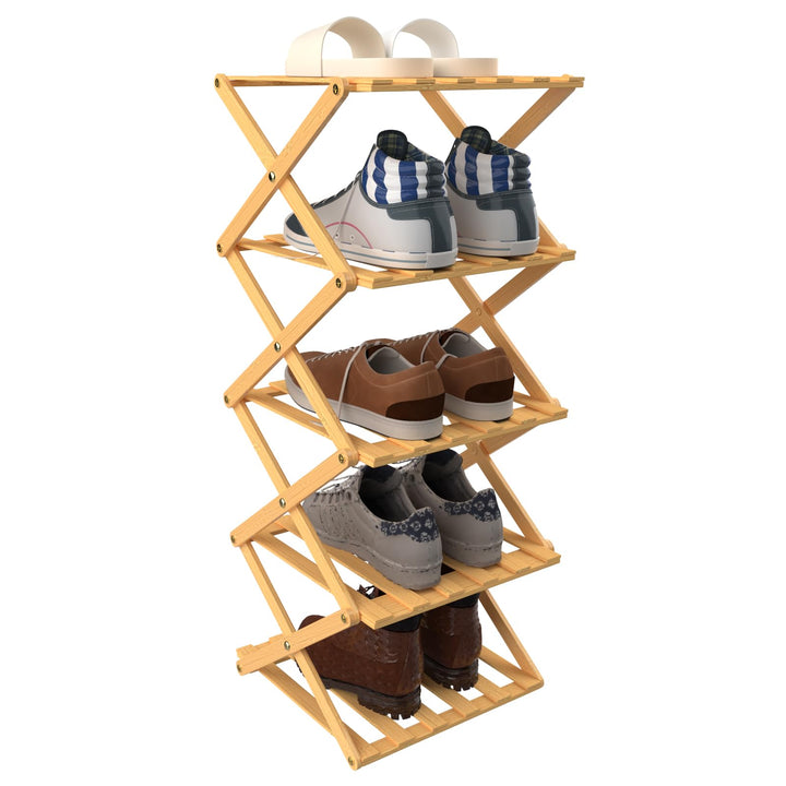 LANTUS Schmales Schuhregal, tragbar, zusammenklappbar, ohne Installation, freistehendes Schuhregal f