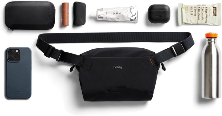 Bellroy Lite Sling Mini, Leichte Umhängetasche - Black | 4L leichte Umhängetasche für Handy, Geldbör