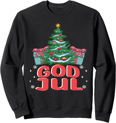 Frohe Weihnachten im norwegischen Gott Jul Sweatshirt