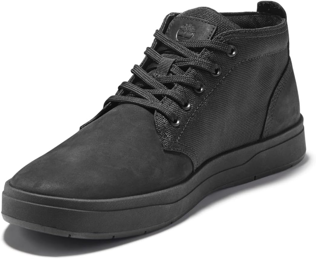 Timberland Herren Davis Square F/L Chukka Trainers and Sneakers Shoes 41.5 EU Schwarz, 41.5 EU Schwa