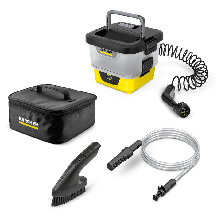 Kärcher Mobile Outdoor Cleaner OC 4 + Adventure, Fördermenge: 2 l/min, Gewicht: 3,7 kg, Wassertank: