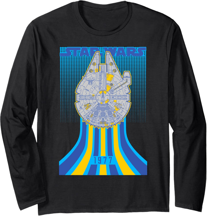 Star Wars Retro Falcon 1977 Langarmshirt
