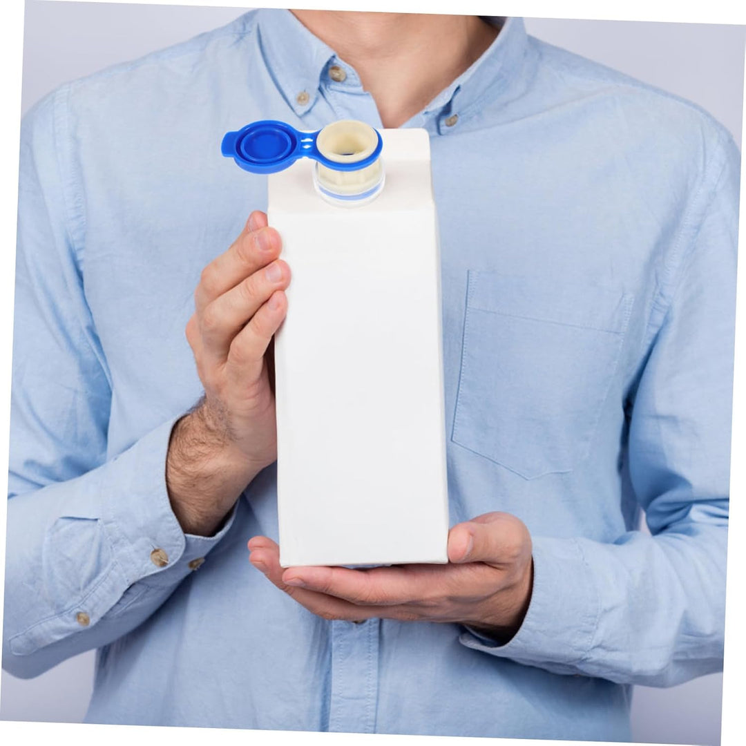 Ausgiesser Mit Deckel Für Box Getränke 2.36In Silikon Verlängerungsmund Für Milch- Und Saftkartons P