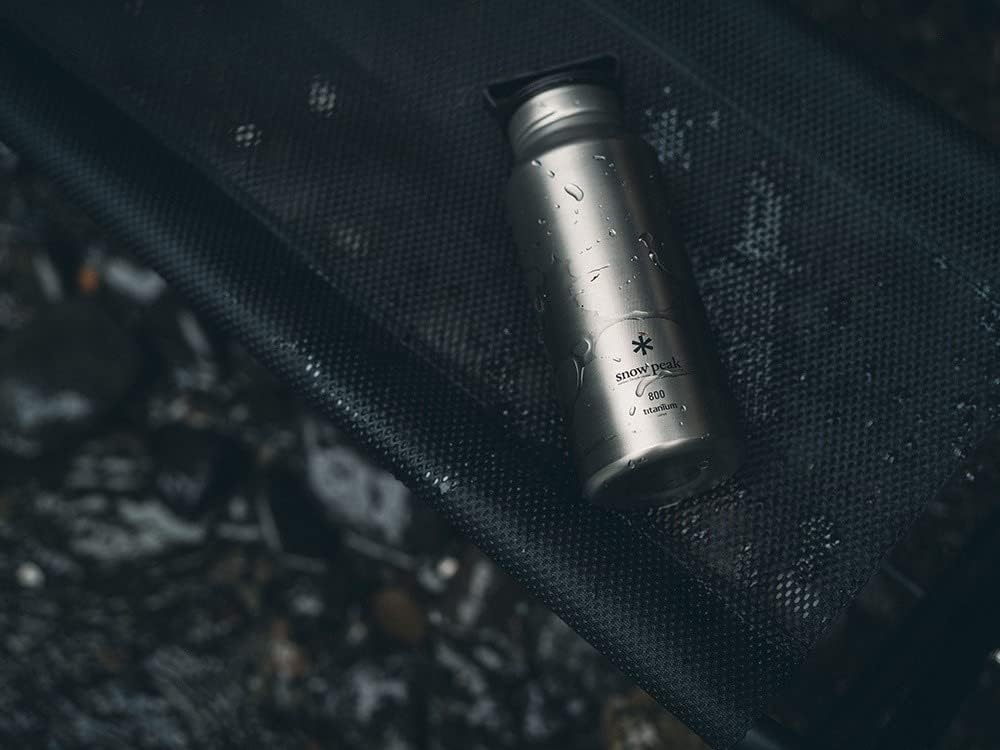 Snow Peak Titan-Aurora-Flasche, langlebig, leicht, Camping, Wandern, Rucksackreisen, 800 ml