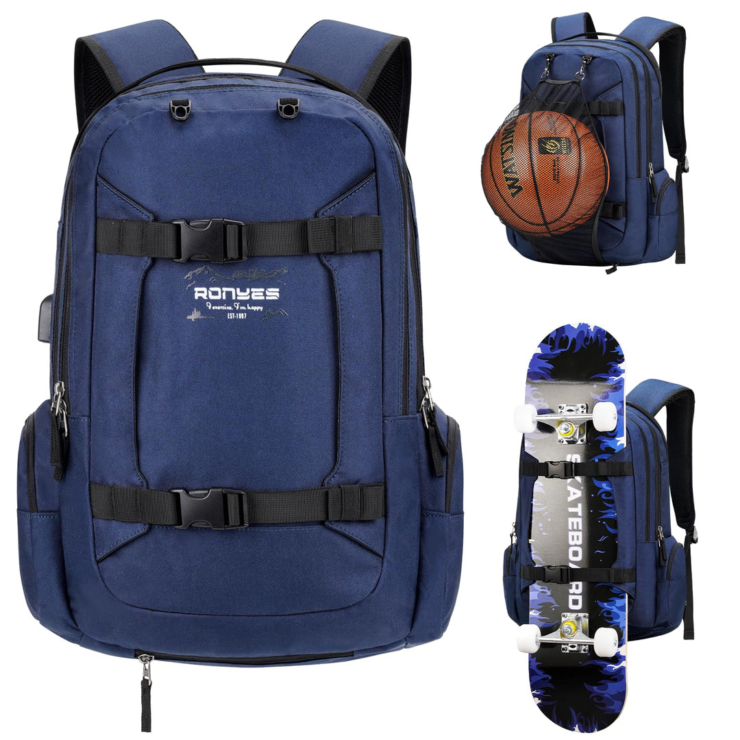 Ronyes Basketball Tasche Blau, Blau