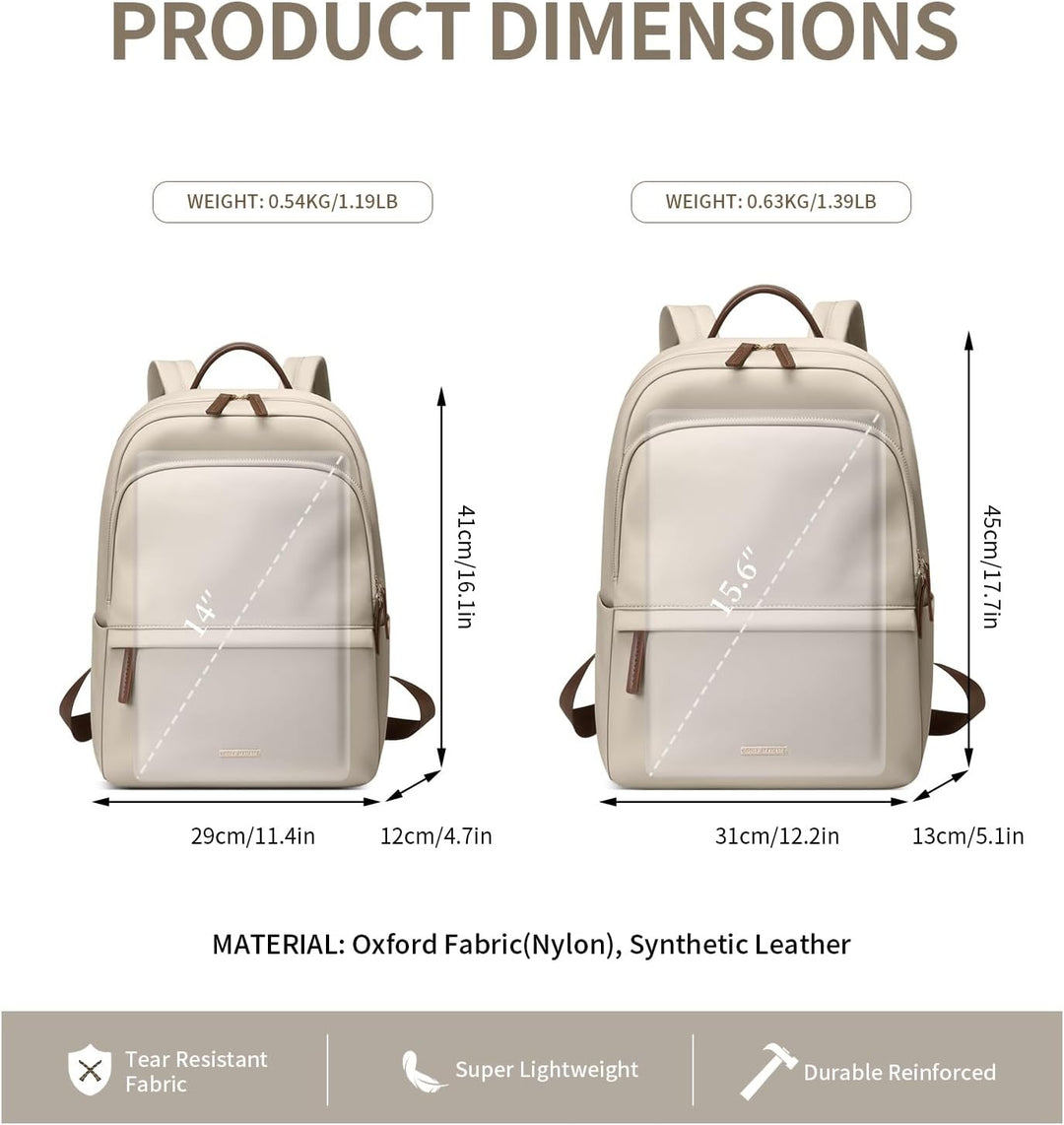 GOLF SUPAGS Laptop-Rucksack Damen, schlanke Computertasche, Arbeit, Reisen, College-Rucksack, Geldbö