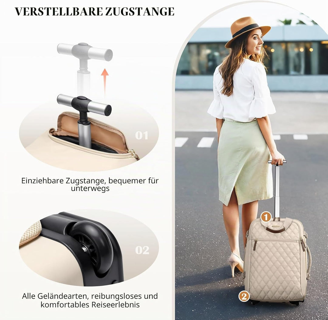 Reiserucksack Damen Rucksack Handgepäck Flugzeug 17 Zoll Laptop Rucksack Herren Wasserdicht Reisetas