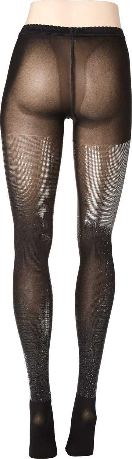 Wolford Damen Wilma Tights black/silver metallic M