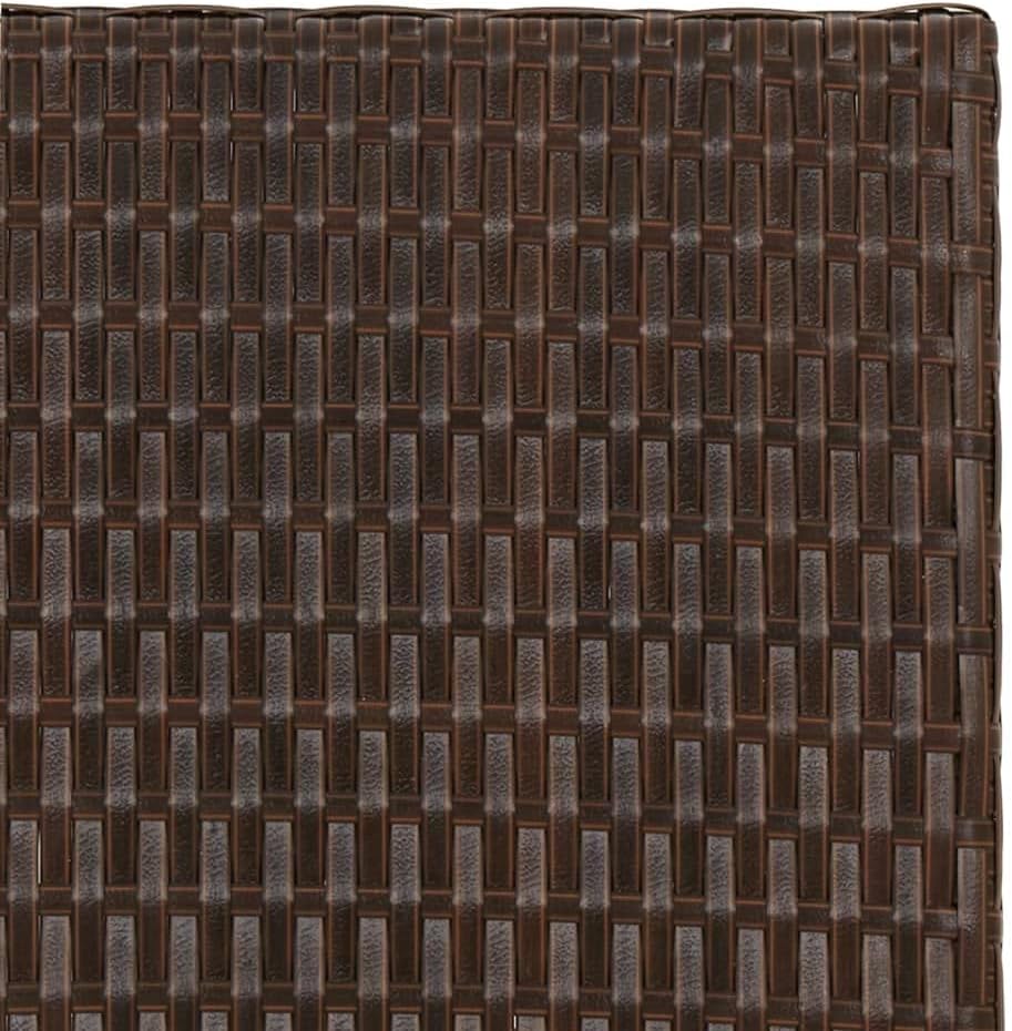 Makastle Polyrattan Klapptisch 45x35x32 cm Platzsparend Klappbar Tragbar Wetterfest Aussen Gartentis