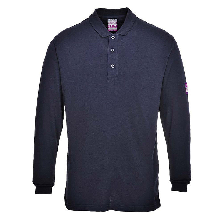 FR Antistatic Polo Shirt Color: Navy Talla: Small S Armada, S Armada