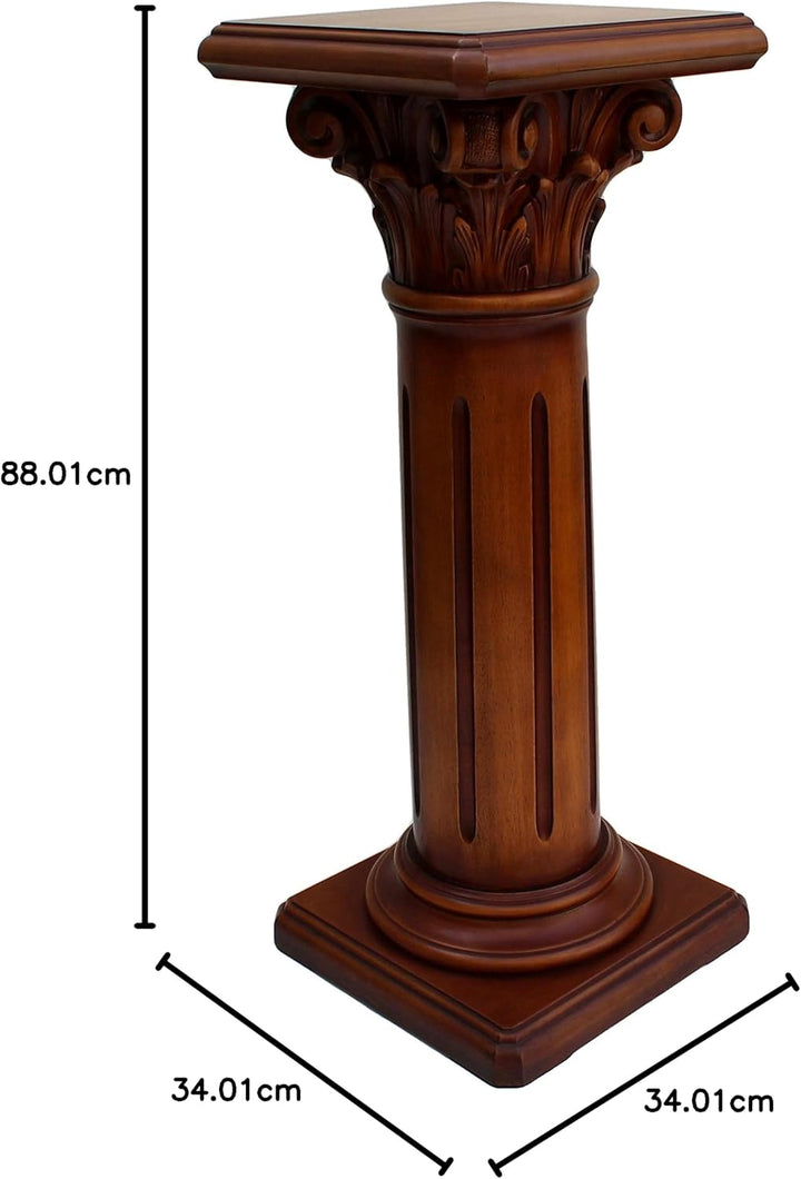 Art.Intaglio - Säule korinthisches Kapitel, manuelle Verarbeitung aus Jelutong-Holz, handgefertigt.