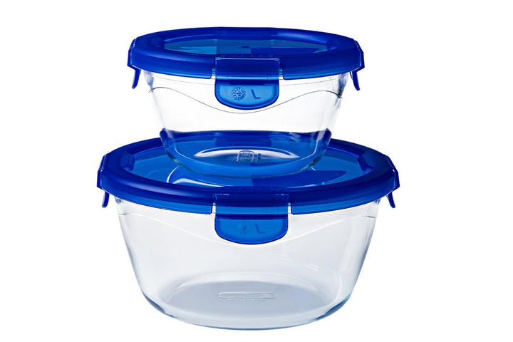 Pyrex Cook & Go Set verschiedene Grössen (2 Stück, rund) 2 pièces rond, 2 pièces rond
