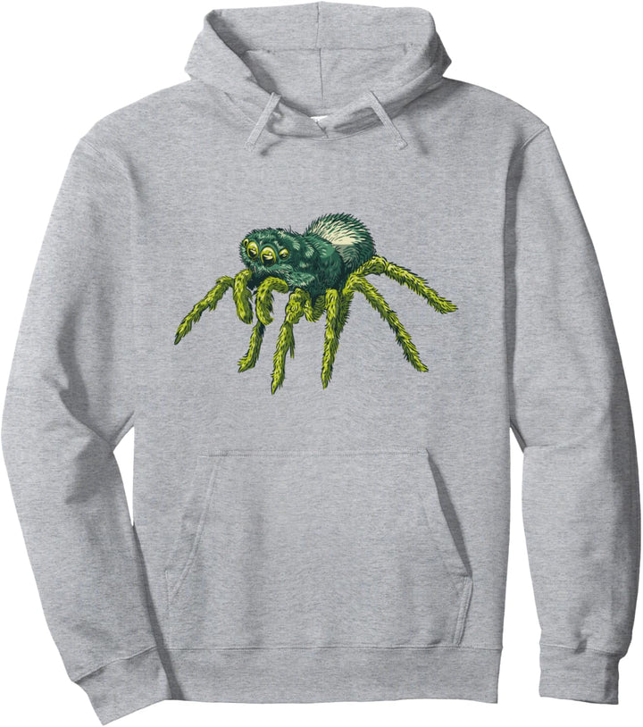 Grüne Spinne Pullover Hoodie