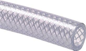 PVC-Gewebeschlauch 32,4 (1-1/4") x42mm, transparent, Meterware Ausführung:Meterware Farbe:transparen