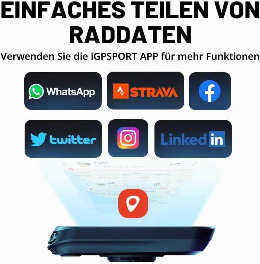 iGPSPORT BSC100S Fahrradcomputer GPS mit 2,6-Zoll-Bildschirm, ANT+ Fahrradcomputer, kabellos wasserd