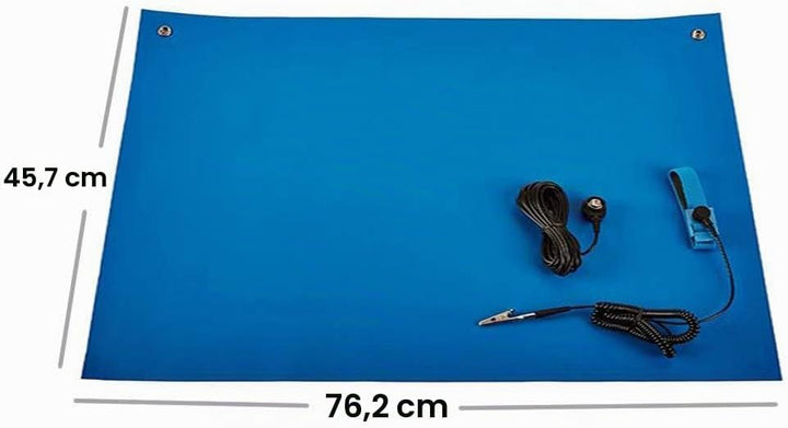 ESD Antistatik-Matte, YUANJ Professionelle Antistatische Arbeitsmatte, Gummimatte mit Erdungskabel u