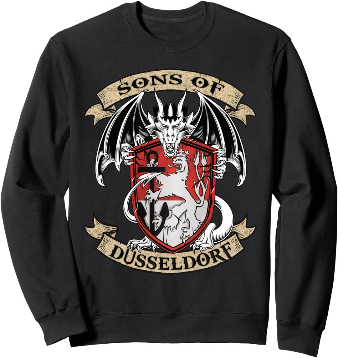 Düsseldorf sons of Wappen Drachen Design Sweatshirt