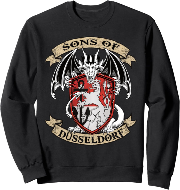 Düsseldorf sons of Wappen Drachen Design Sweatshirt