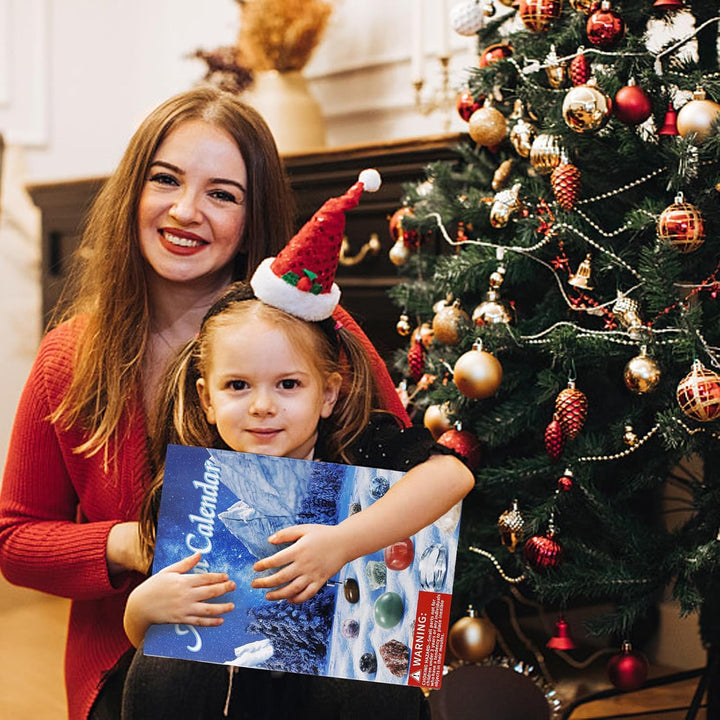 Aitsite Adventskalender 2025 Kinder, 24 Tage Adventskalender Cystals, AdventskalenderEdelsteine Erwa