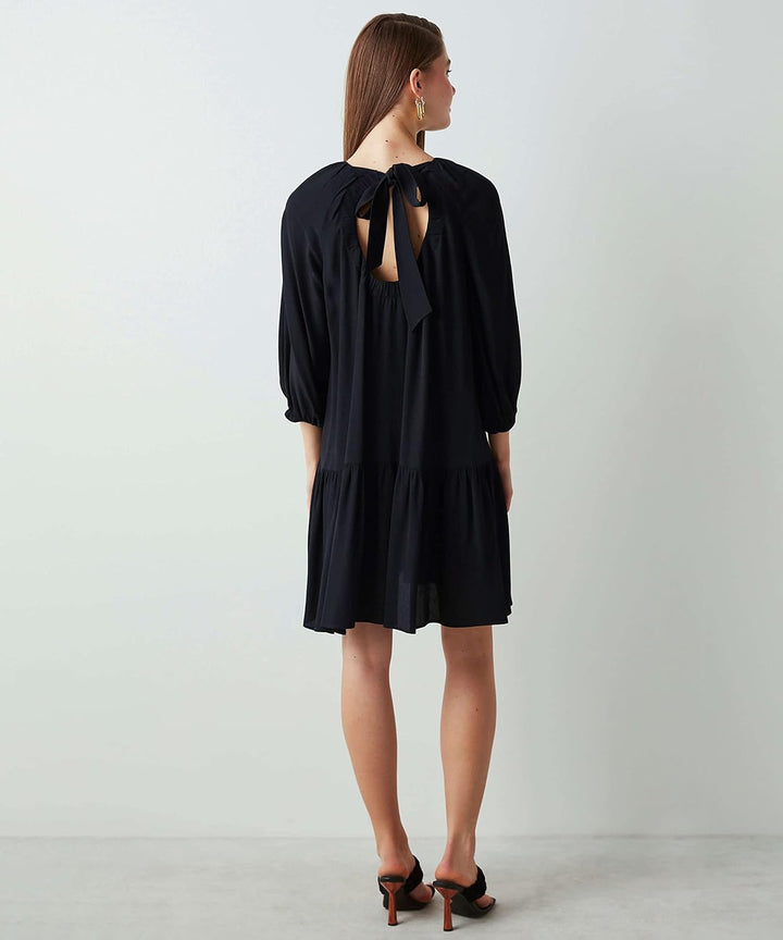 IPEKYOL Damen Low-Cut Back Dress 36 Schwarz, 36 Schwarz