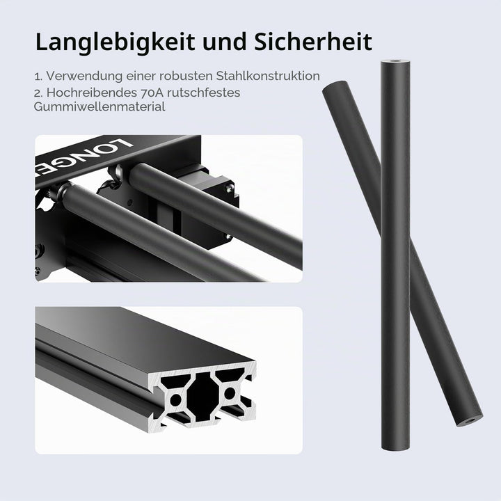 LONGER Lasergravur-Rotationswalze, 360° Y-Achse Rotationswalze für Lasergravur – Gravur zylindrische