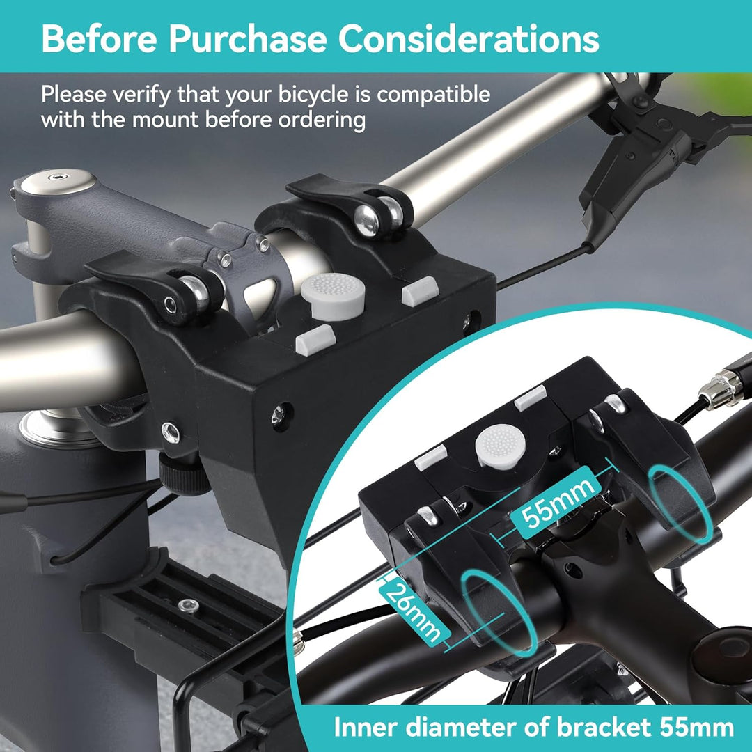 L-förmige Halterung Φ55mm, Fahrradzubehör für Haustiere, POM- und Metall-Material,Maximale Tragfähig