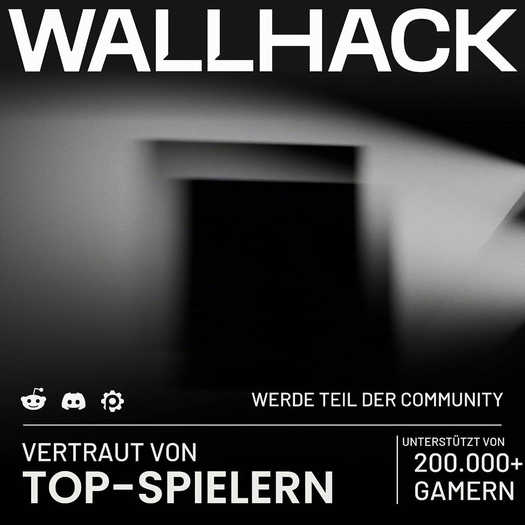 Wallhack CR-005 Glas-Mauspad 44×51cm, Gaming Mauspad mit Kontroll Oberfläche, Ultra-glattes Glaspad