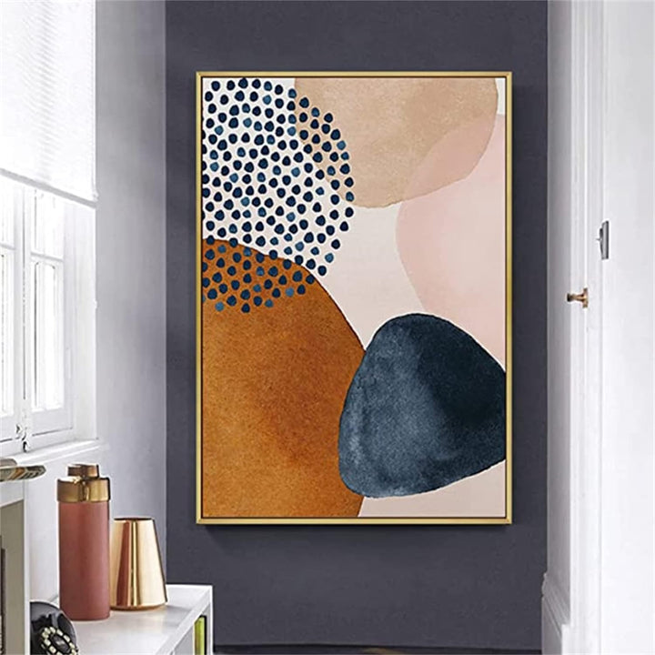 TROYSINC 3er Set Morandi Poster, Abstrakt Geometrie Bilder, Nordisch Kunstposter, Ohne Rahmen Leinwa