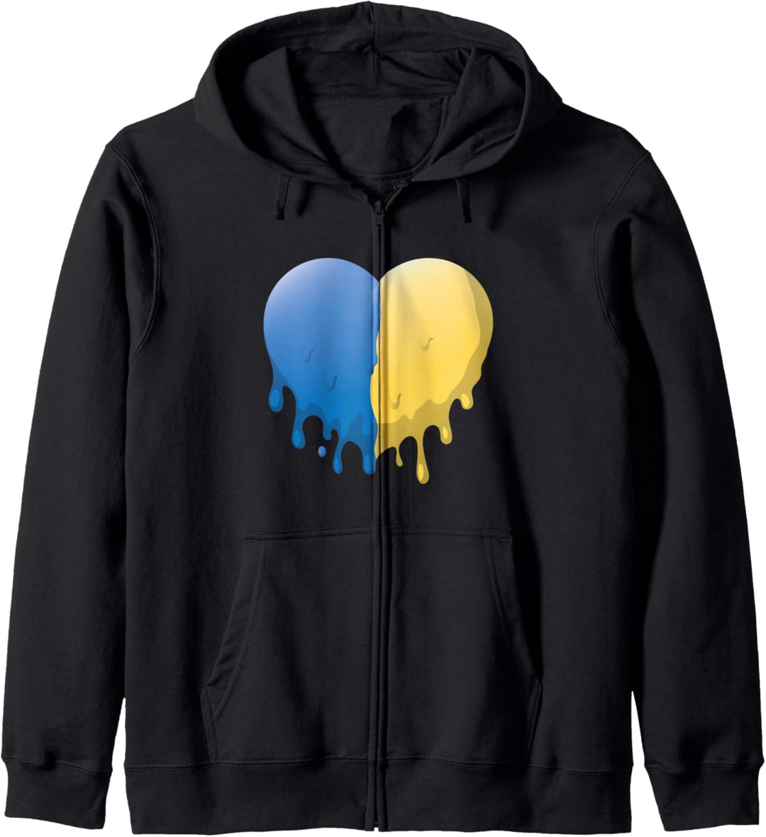 Ukrainische Flagge Ukrainisches Hemd Herren Ukrainisches Herz Kapuzenjacke