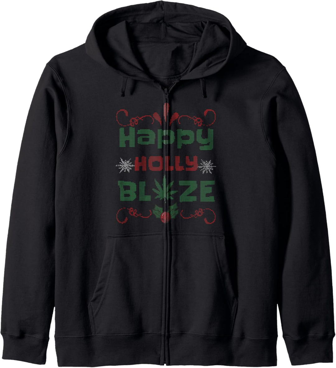 Marihuana Hässliche Weihnachten Kapuzenjacke