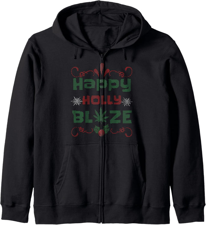 Marihuana Hässliche Weihnachten Kapuzenjacke