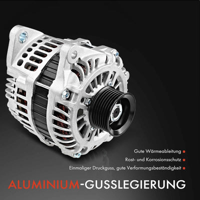 Frankberg Lichtmaschine Generator 130A Kompatibel mit Murano II Z51 3.5L 2007-2014 Teana II J32 2.5L