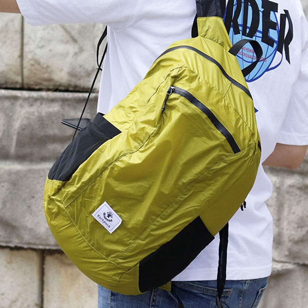 4Monster Faltbarer Rucksack Ultra Leicht, Unisex Tagesrucksack Outdoor, Wasserdichter Wanderrucksack