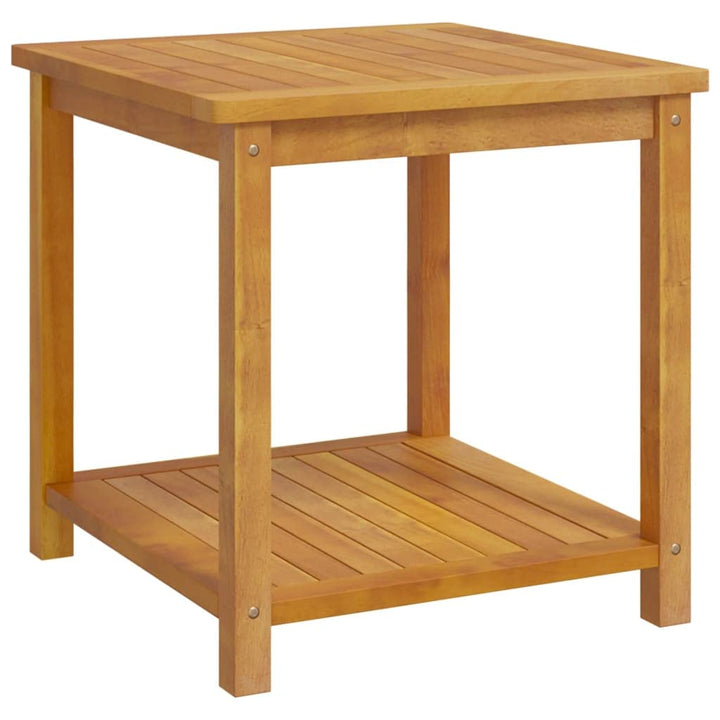 vidaXL Beistelltisch aus Akazienholz, geölt, für Garten, Terrasse, Veranda, Möbel