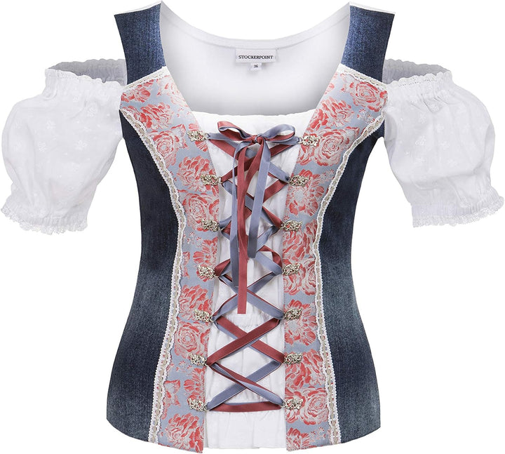 Stockerpoint Damen Liberty Trägershirt/Cami Shirt 32 Sky Blue, 32 Sky Blue