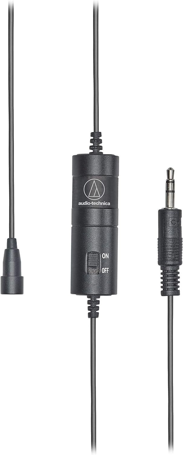 Audio-Technica 3350xiS Lavalierkondensatormikrofon Mit Kugelcharakteristik Und Ansteckclip Schwarz A