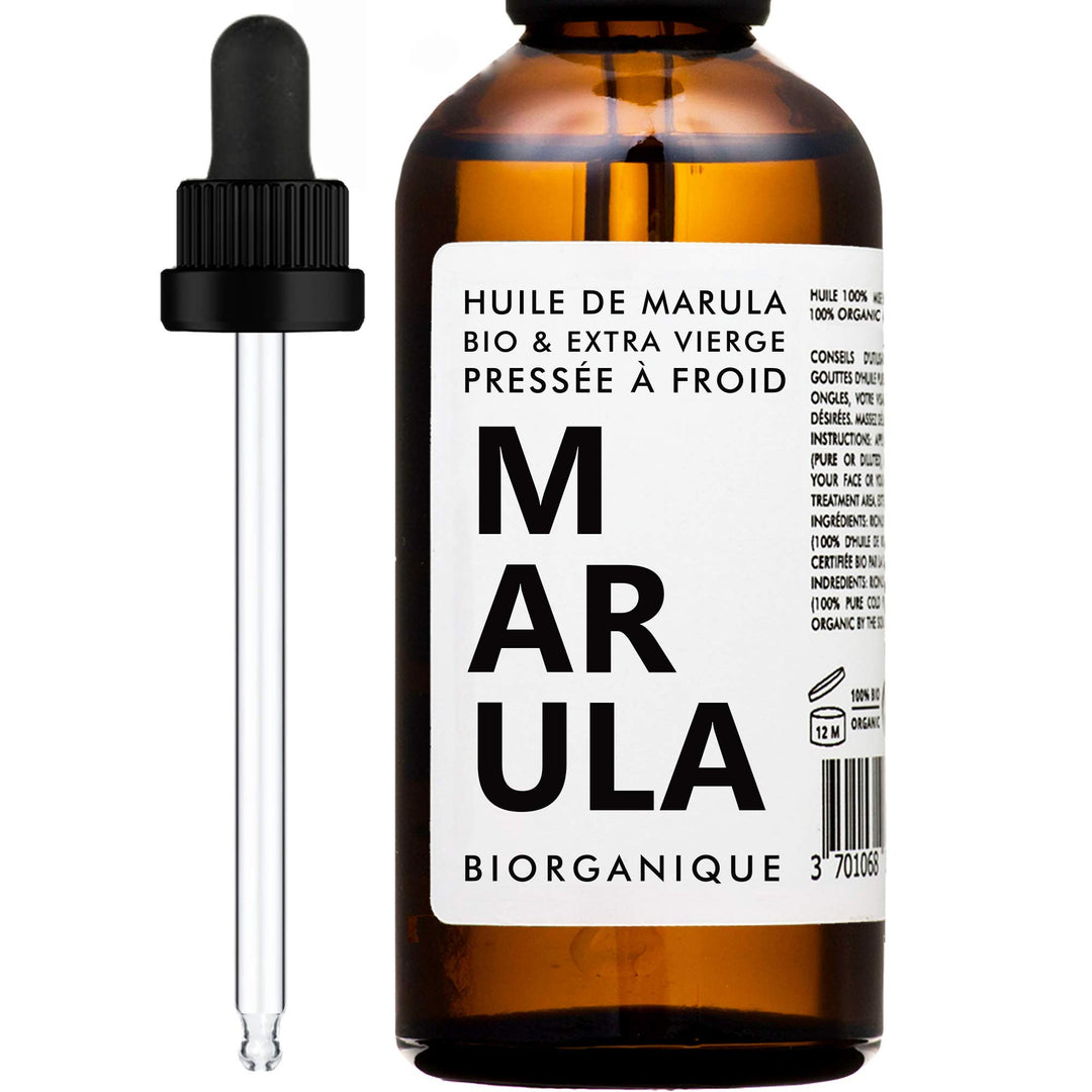 BIO Marulaöl 100% rein, natürlich und kaltgepresst - 50 ml - Pflege für Haar, Körper, Anti-Aging, Ha