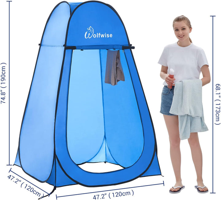 Wolfwise Pop up Toilettenzelt Umkleidezelt, Camping Duschzelt Outdoor Mobile Toilette Umkleidekabine