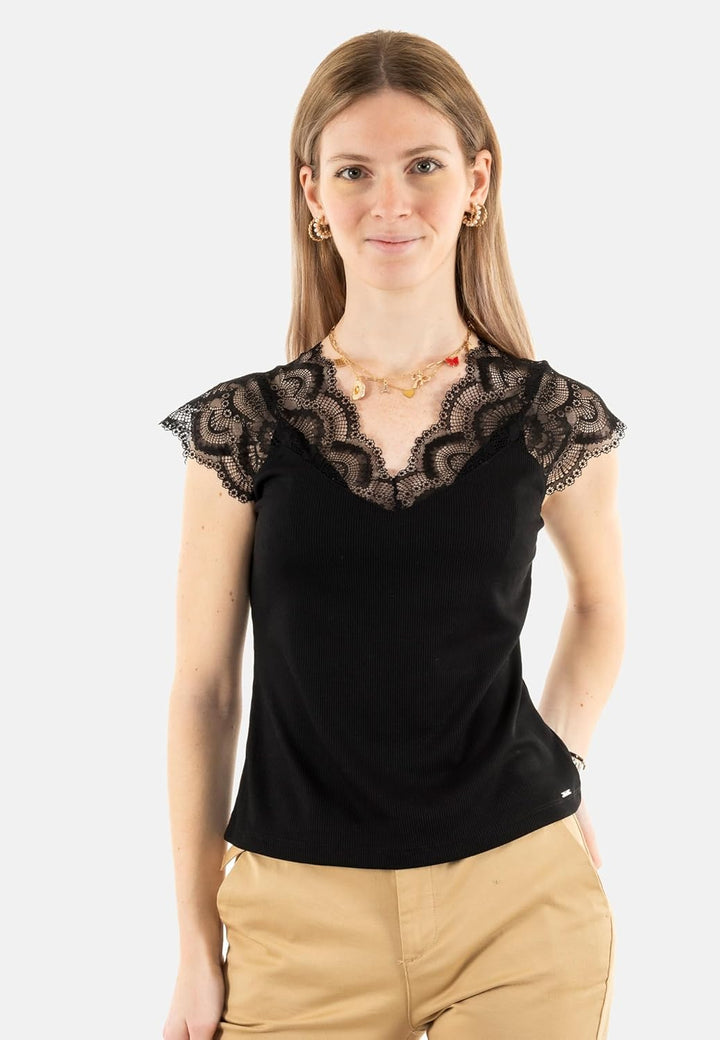 Morgan Damen T-Shirt S Schwarz, S Schwarz