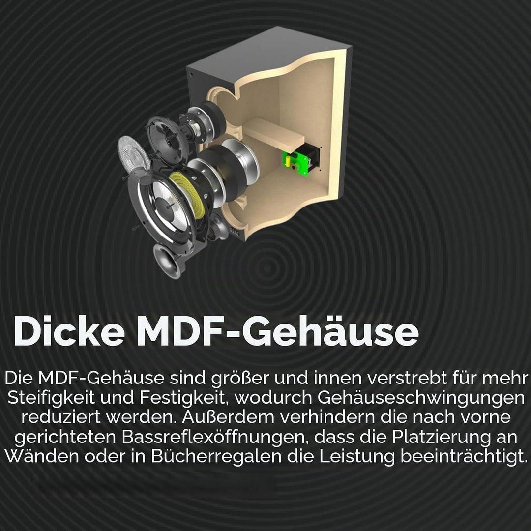 ELAC DEBUT B6.2 Regal-Lautsprecher Schwarz dekor Single, Single
