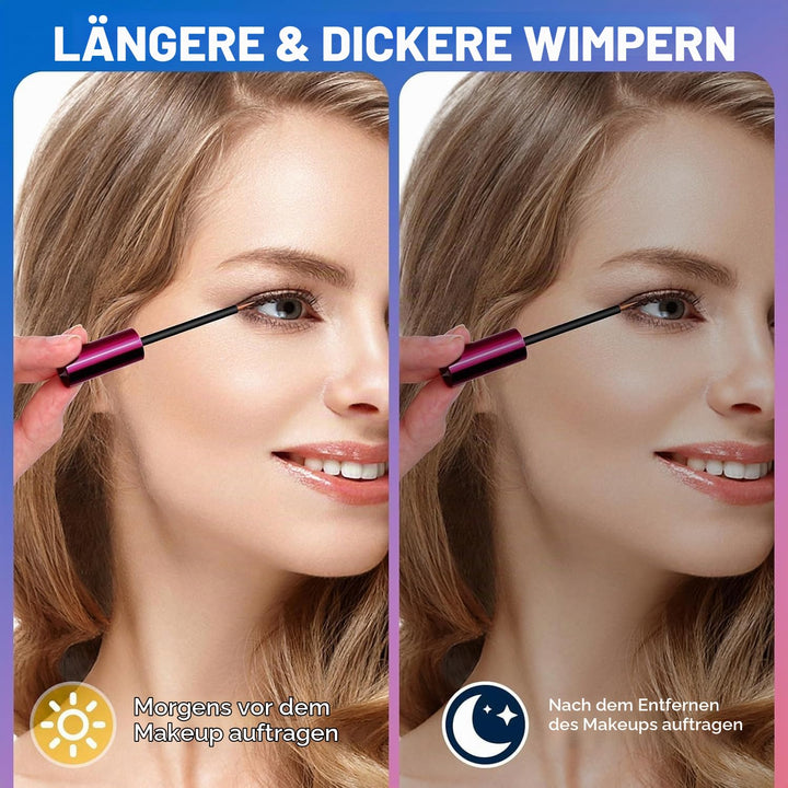 Wimpernserum Ohne Hormone, Wimpernwachstumsserum Hormonfrei - Natürliches Lash Serum für Längere &amp; K