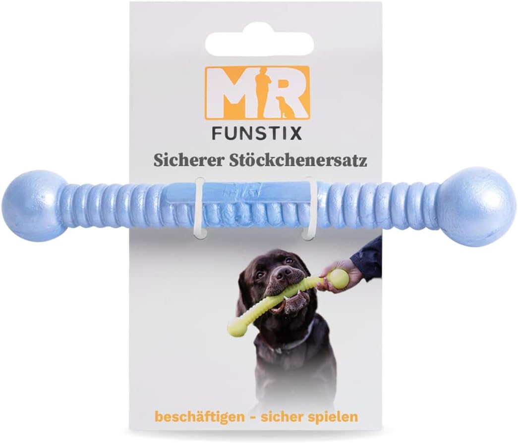 Martin Rütter FUNSTIX Stöckchenersatz für Hunde Grösse: L, Farbe: Metallic-Blau – Flexibler & sicher