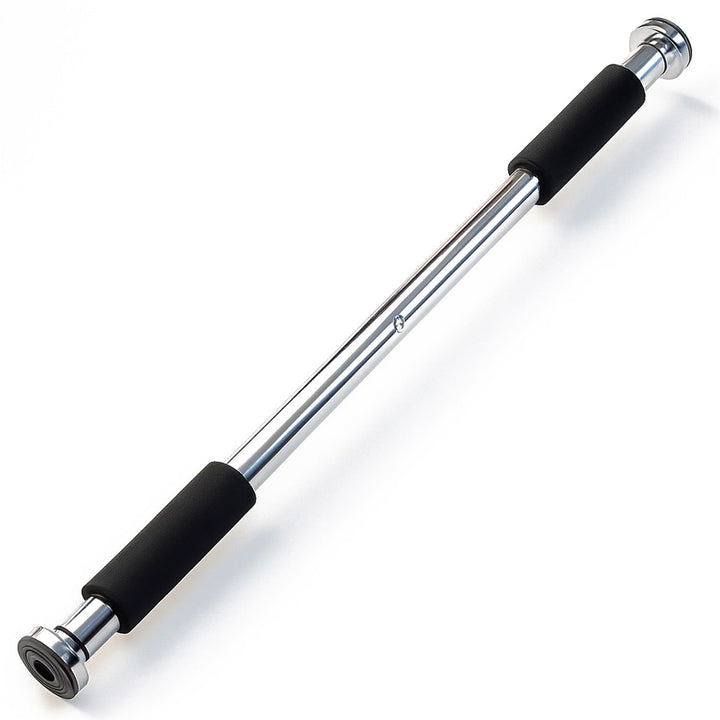 OcioDual Heimtrainer Reckstange Türstange Türreck Klimmzugstange Trainer Bauchtrainer 90cm Silber, S