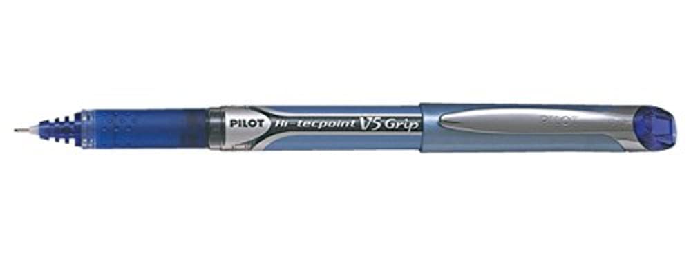 Pilot V5 Tintenroller gummierter Griff Nadelspitze 0,5 mm Schreibspitze 0,3 mm Strichbreite 12 Stück
