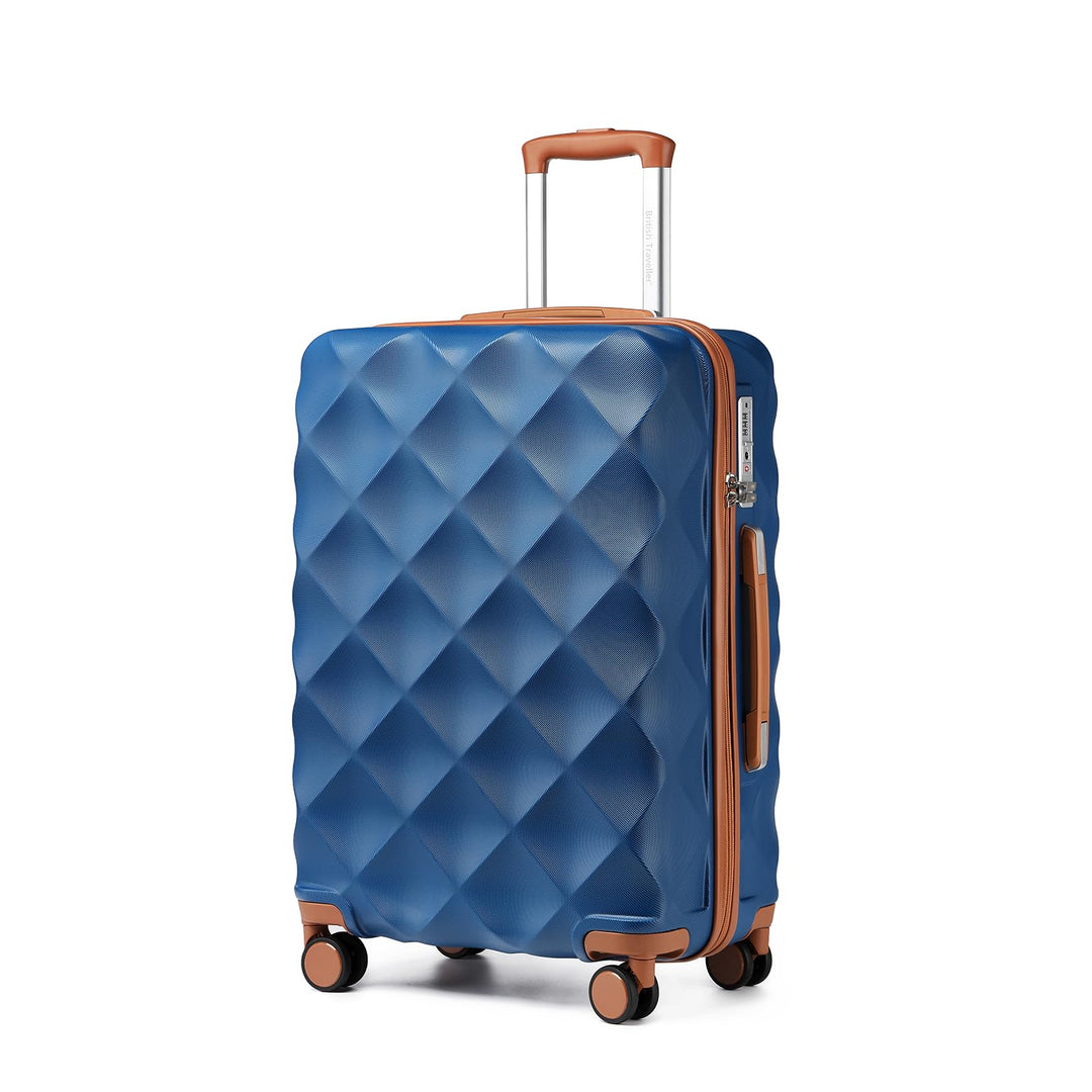 British Traveller Hartschalenkoffer Mittelgross Handgepäck Koffer 61 * 42 * 26cm Reisekoffer Mittelg