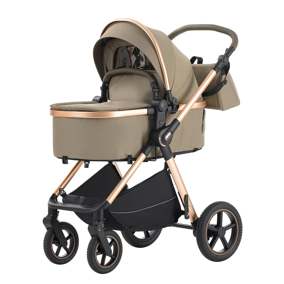 BEBBY Kombikinderwagen 3 in 1 Reisesysteme Standardkinderwagen Kinderwagen Buggy Neugeborener Tragba