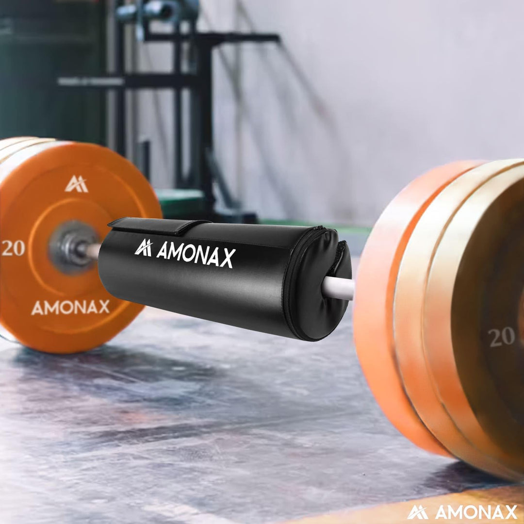 AMONAX Hip Thrust Langhantel Polster, Extra Dicke Barbell Pad, Strapazierfähiges Gym Zubehör, Fitnes