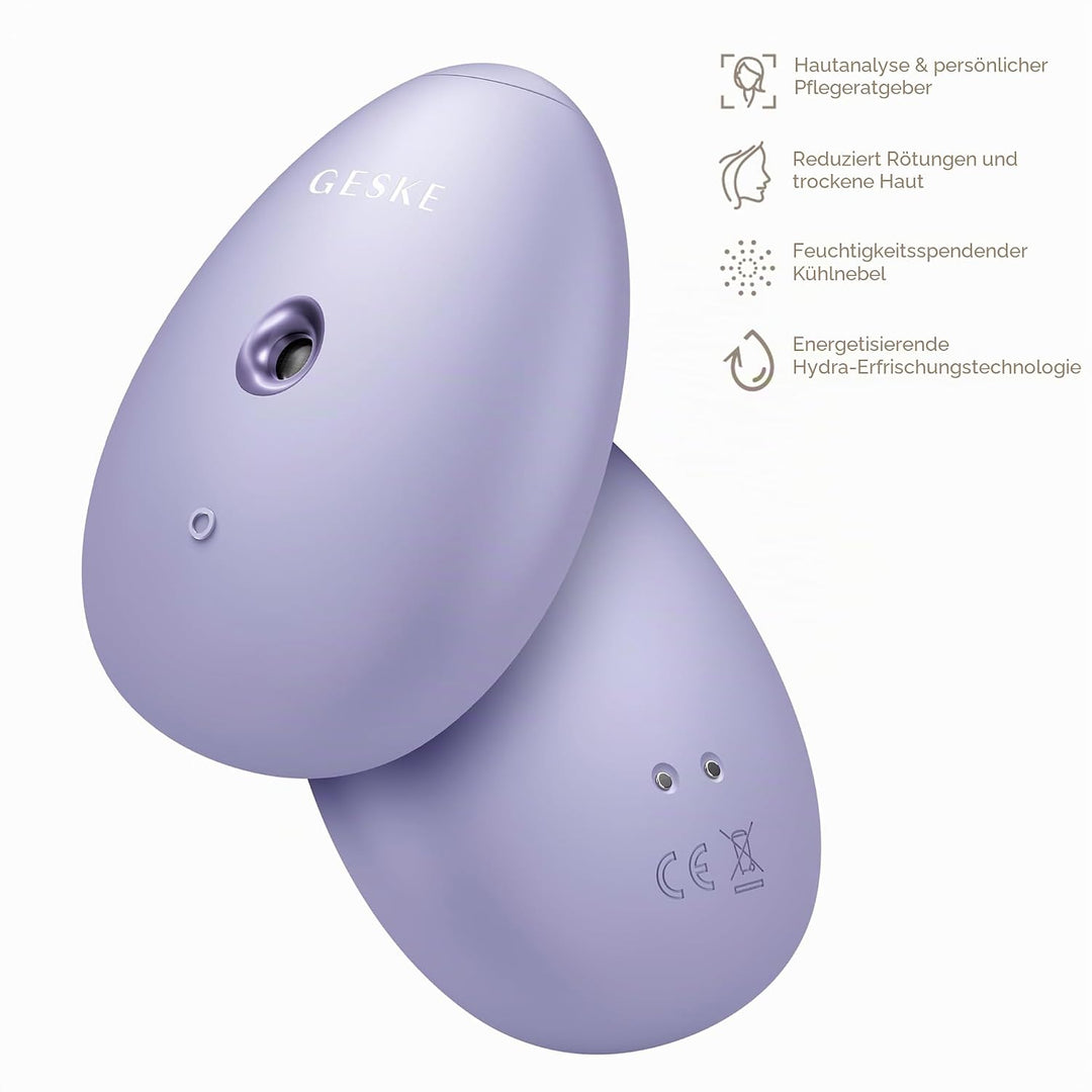 GESKE | SmartAppGuided™ Facial Hydration Refresher | 4 in 1 | Wasserzerstäuber | Gesichtsdampfer | W