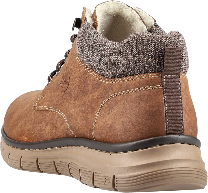 Rieker Herren Bequemschuhe B5632, Männer Schnürhalbschuhe 41 EU Braun, 41 EU Braun