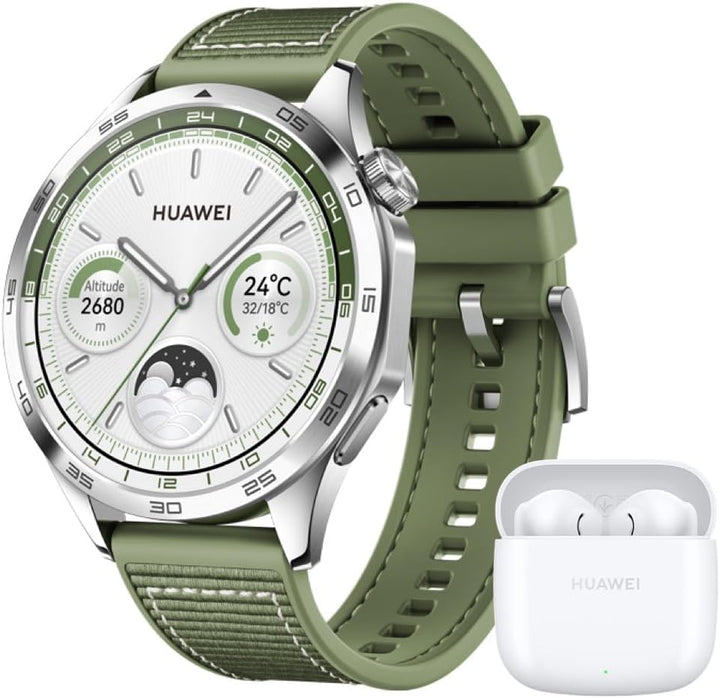 HUAWEI Watch GT 4 46mm Smartwatch, Bis zu 2 Wochen Akkulaufzeit, Android und iOS, Kalorienmanagement